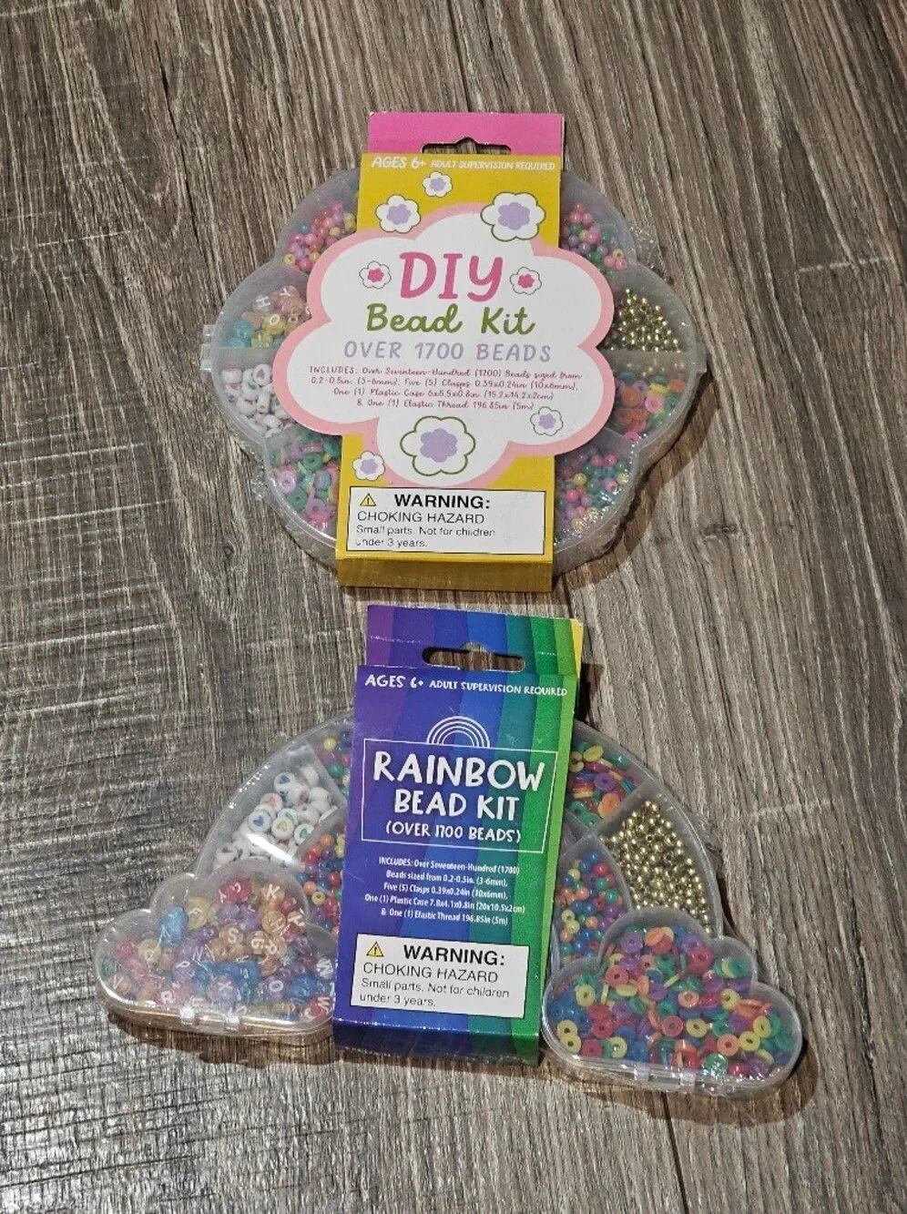Rainbow Bead Kit + DIY Bead Kit — Pastel Multicolor Beads